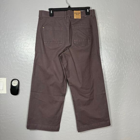 Toad & Co Womens Earthworks Wide Leg Crop Pant, Raisin, 14 - Picture 2 of 5